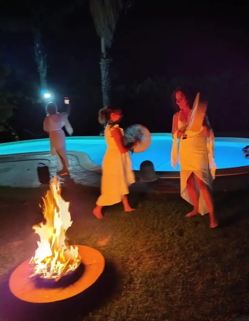 Serate conviviali nel patio dell'agriturismo